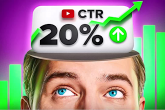 design amazing clickbait youtube thumbnail in 1 hour