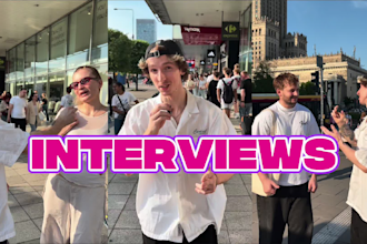film a street interview for you