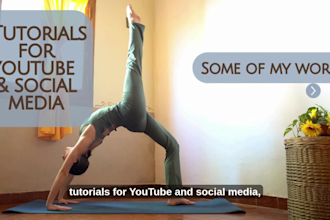 film tiktok or reels doing yoga, pilates, stretching