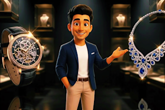 create 3d ai cartoon video animation for youtube