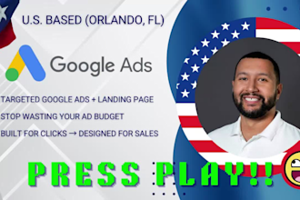 build a google ads campaign and high converting landing page