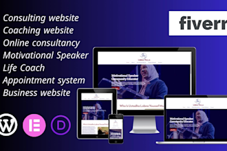 make a consulting website for trainers, speakers, or coach