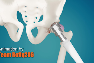 do custom 3d product, science and medical animation