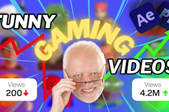edit funny and engaging gaming videos for youtube