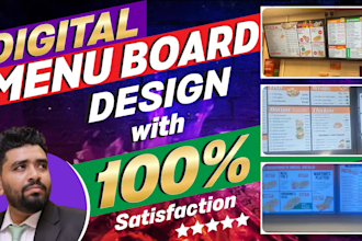 design custom digital menu board screens