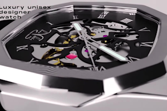 do 3d watch design 3d wristwatch model 3d jewelry cgi 3d wristwatch animation