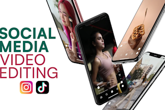 edit social media video ads, reels and short form content