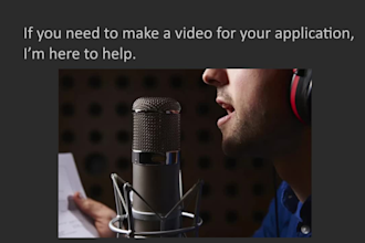 edit and record your university application video