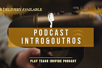 record an american female voiceover podcast intro outro