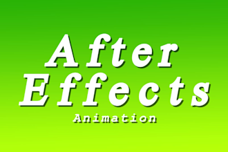 edit after effects template or make a custom animation