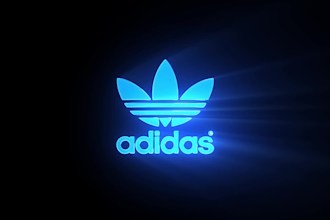 create glitch neon rays logo intro