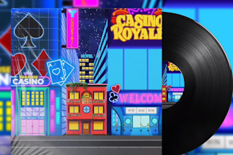 create you an aesthetic music cover art for your music