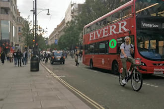 promote your brand on the double decker bus london england billboard video