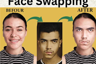 face swapping face retouching skin retouching  body slimming and body reshaping