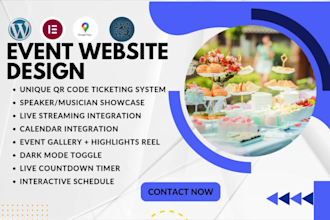 build ticketing selling website,event listing,event booking website, eventbrite