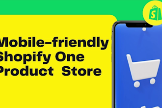 design a professional shopify one product dropshipping store