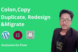 clon, copy redesign, duplicate website in wordpress website using elementor pro