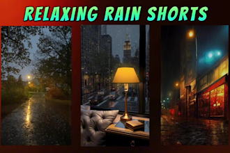 create ambeint rain video for youtube shorts