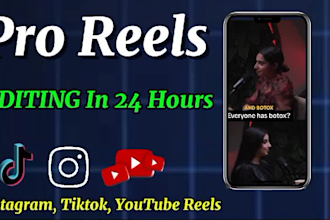 edit speaker reels ,hype reels demo reels and voice over