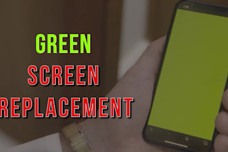 remove green screen from cellphone, tv, stage or anything