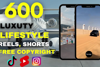 provide luxury lifestyle clips for your instagram reels or tiktok