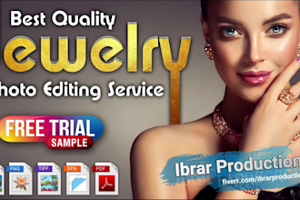 do professional jewelry retouch, jewelry background removal