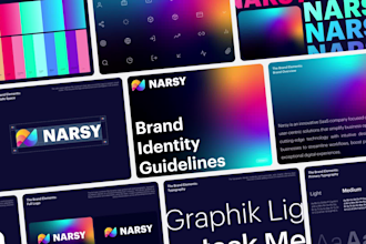 design corporate minimalist brand logo and full brand identity