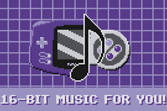 compose retro 16 bit video game music for you