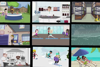 create 2d animated explainer video ad and saas explainer