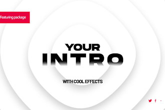 do youtube intro and promo video with logo animation