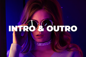 create youtube intro video trailer in 4k