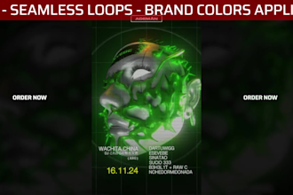 design pro 3d animated posters for your rave or techno event
