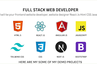 do complete website development, full stack development