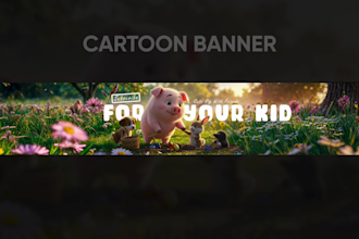 design professional youtube banner, facebook cover, and logo