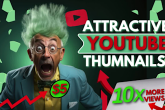 design stunning clickbait attractive thumbnail in 24hrs