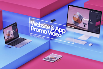 create 3d promo videos for your website