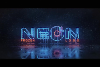 make frozen neon intro for you