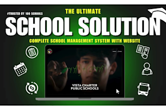 provide school management system with website
