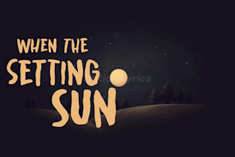 make eye catching lyric video for you