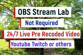 live stream video setup youtube channel twitch without obs stream lab 247 hours