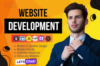 build, develop, design, redesign custom website as a webdev