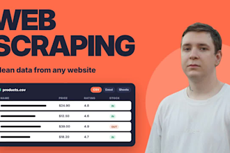 do web scraping and build a custom python scraper