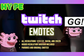 draw emotes, or emojis, for twitch streamers