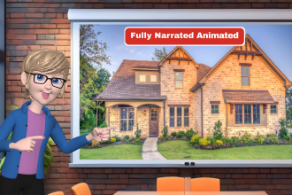 create animated narrated real estate walk through videos with voice over