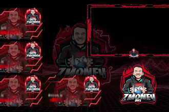 do animated twitch overlay package , animated stream layouts