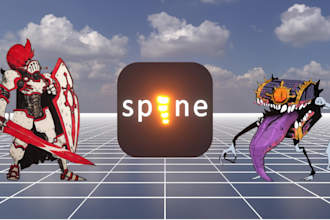 create the best animation for your 2d character using spine 2d