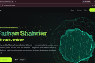 develop an interactive 3d website with three js and webgl
