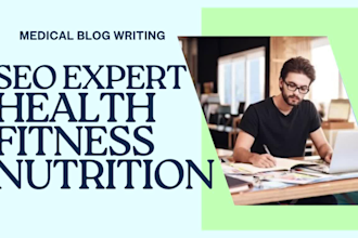 write health, nutrition and fitness SEO article