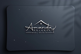 design real estate agent and realtor or mortgage logo