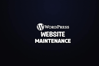 do wordpress website maintenance or ecommerce website maintenance